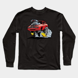 Muscle Car Cartoon Long Sleeve T-Shirt